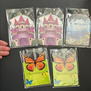 🖤NEW🔺3”x4” THIS BOOK BELONGS TO: Stickers Total 75 pcs